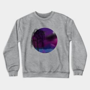 Weeping willow painting Crewneck Sweatshirt